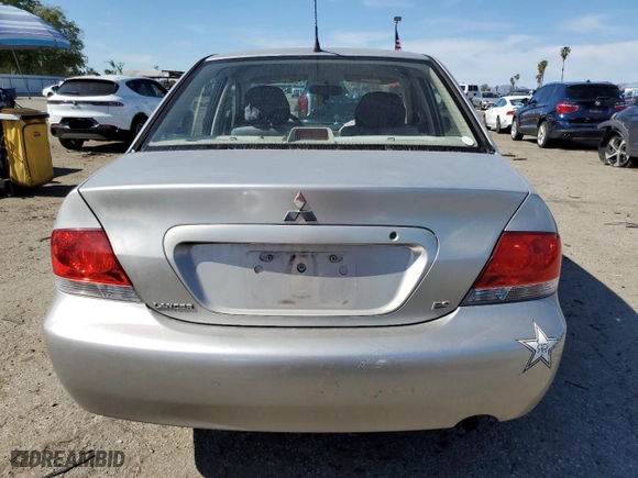 2006 Mitsubishi Lancer ES with VIN JA3AJ26E96U014446, listed as a Copart auction lot 46367455 with 144,202 mi miles and Salvage Title. Bid and sale history available at carsss.com. Image 6.