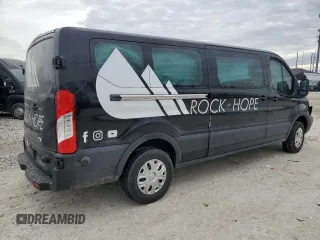2019 Ford Transit Passenger XL with VIN 1FBZX2YM7KKB25398, listed as a Copart auction lot 43358645 with Not Provided miles and Salvage Title. Bid and sale history available at DreamBid. Image 3.