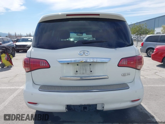 2012 Infiniti QX56 7-passenger z VIN JN8AZ2NE5C9022039, wystawiony jako IAAI lot #41993402 z przebiegiem 126 667 mil mil oraz . Historia ofert i sprzedaży dostępna na DreamBid. Obrazek 17.