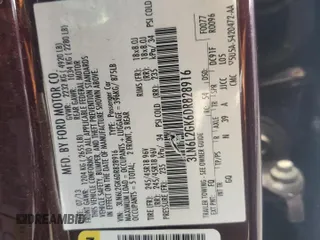2013 Lincoln MKZ with VIN 3LN6L2GK6DR828916, listed as a Copart auction lot 58607005 with 113,677 mi miles and Salvage title. Bid and sale history available at DreamBid. Image 12.