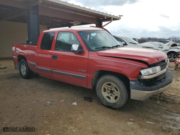 2000 Chevrolet Silverado 1500 LS with VIN 2GCEC19T2Y1327337, listed as a Copart auction lot 44022595 with 339,013 mi miles and Salvage Title. Bid and sale history available at carsss.com. Image 4.