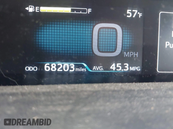2016 Toyota Prius Two z VIN JTDKBRFU7G3005478, wystawiony jako IAAI lot #42103298 z przebiegiem 68 203 mil mil oraz . Historia ofert i sprzedaży dostępna na DreamBid. Obrazek 16.