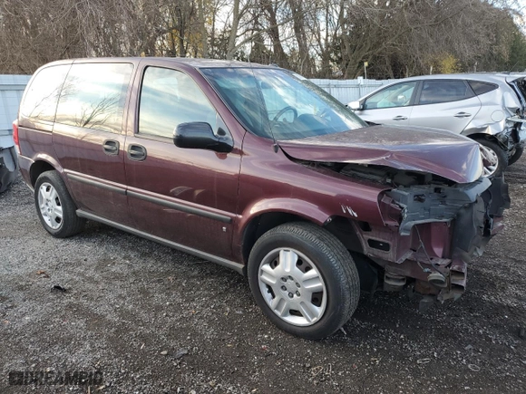 2007 Chevrolet Uplander LS with VIN 1GNDU23117D178175, listed as a Copart auction lot 80668194 with 133,375 mi miles and Salvage Title. Bid and sale history available at carsss.com. Image 4.