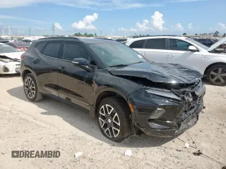 2024 Chevrolet Blazer RS with VIN 3GNKBERS5RS181954, listed as a Copart auction lot 62336035 with 10,701 mi miles and Salvage title. Bid and sale history available at DreamBid. Image 4.