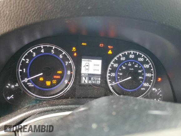2014 Infiniti Q60 z VIN JN1CV6EL2EM130045, wystawiony jako Copart lot #43700565 z przebiegiem 87 316 mil mil oraz Szkoda całkowita • Salvage title. Historia ofert i sprzedaży dostępna na DreamBid. Obrazek 9.