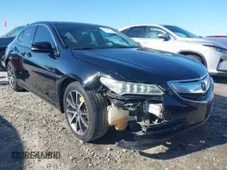2015 Acura TLX V6 with VIN 19UUB2F38FA014614, listed as a IAAI auction lot 41756119 with 142,732 mi miles. Bid and sale history available at carsss.com. Image 1.