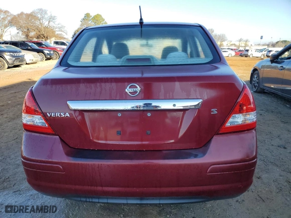 2007 Nissan Versa 1.8 S with VIN 3N1BC11E37L420609, listed as a Copart auction lot 85940874 with 112,342 mi miles and Salvage Title. Bid and sale history available at carsss.com. Image 6.