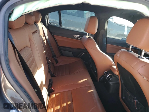 2020 Alfa Romeo Giulia Ti Sport with VIN ZARFAMBN6L7625687, listed as a Copart auction lot 87106034 with Not provided miles and Salvage title. Bid and sale history available at DreamBid. Image 10.