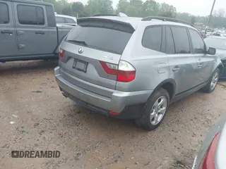 2007 BMW X3 3.0si with VIN WBXPC93487WF20145, listed as a IAAI auction lot 42010442 with 166,715 mi miles. Bid and sale history available at carsss.com. Image 4.