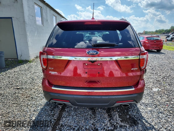 2018 Ford Explorer XLT with VIN 1FM5K8D80JGB93799, listed as a Copart auction lot 62844085 with 87,084 mi miles and Salvage title. Bid and sale history available at DreamBid. Image 6.