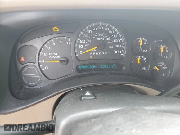 2006 Chevrolet Tahoe LT with VIN 1GNEC13T06R119865, listed as a Copart auction lot 44915225 with 185,145 mi miles and Salvage Title. Bid and sale history available at carsss.com. Image 9.