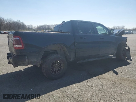 2019 Ram 1500 Big Horn/Lone Star with VIN 1C6SRFFT6KN827176, listed as a Copart auction lot 51290775 with 76,981 mi miles and Salvage Title. Bid and sale history available at carsss.com. Image 3.