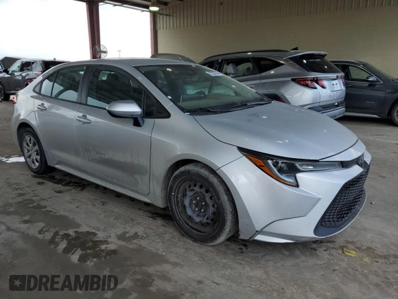 2020 Toyota Corolla LE with VIN 5YFEPRAE9LP074298, listed as a Copart auction lot 54745225 with 81,612 mi miles and Clean Title. Bid and sale history available at DreamBid. Image 4.