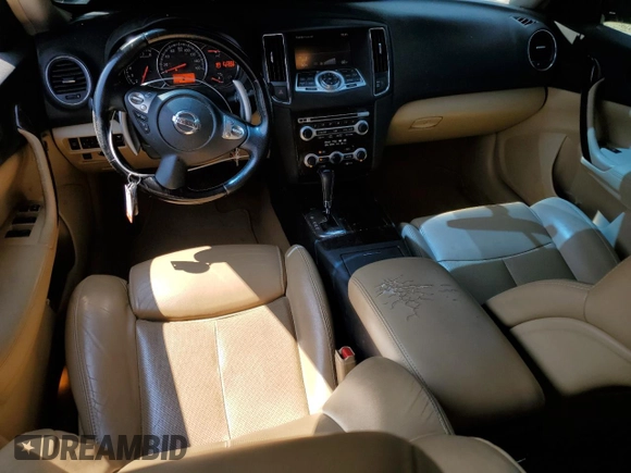 2010 Nissan Maxima SV with VIN 1N4AA5AP8AC837983, listed as a Copart auction lot 58348055 with 217,023 mi miles and Salvage title. Bid and sale history available at DreamBid. Image 8.