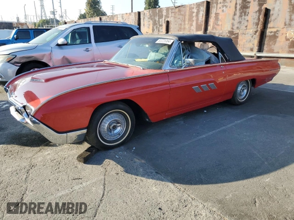 1963 Ford Thunderbird with VIN 3Y85Z160368, listed as a Copart auction lot 83225364 with 55,584 mi miles and Clean Title. Bid and sale history available at DreamBid. Image 1.