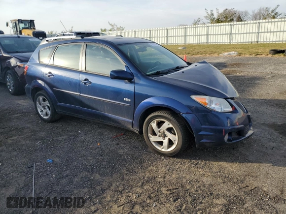 2005 Pontiac Vibe with VIN 5Y2SL63845Z400909, listed as a Copart auction lot 78331794 with 103,473 mi miles and Non Repairable. Bid and sale history available at carsss.com. Image 4.