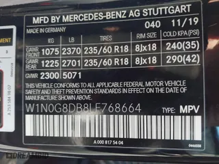 2020 Mercedes-Benz GLC with VIN W1N0G8DB8LF768664, listed as a IAAI auction lot 41306145 with 71,497 mi miles. Bid and sale history available at carsss.com. Image 9.