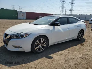 2016 Nissan Maxima Platinum with VIN 1N4AA6AP7GC426606, listed as a Copart auction lot 60013985 with 112,200 mi miles and Salvage title. Bid and sale history available at DreamBid. Image 1.