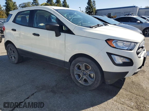 2021 Ford EcoSport S with VIN MAJ3S2FE1MC418048, listed as a Copart auction lot 48283845 with 12,979 mi miles and Salvage Title. Bid and sale history available at DreamBid. Image 4.