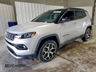 2025 Jeep Compass Limited with VIN 3C4NJDCNXST513599, listed as a Copart auction lot 64299965 with 21,858 mi miles and Clean title. Bid and sale history available at DreamBid. Image 1.