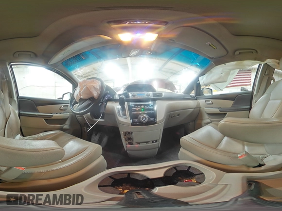 2012 Honda Odyssey EX-L with VIN 5FNRL5H62CB060551, listed as a Copart auction lot 53795335 with 138,026 mi miles and Salvage Title. Bid and sale history available at DreamBid. Image 16.