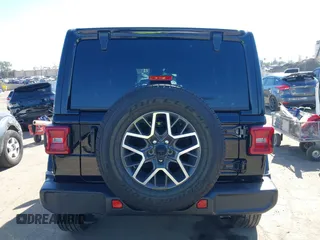 2024 Jeep Wrangler Sahara with VIN 1C4PJXEN9RW111214, listed as a IAAI auction lot 41653921 with 9,118 mi miles and . Bid and sale history available at carsss.com. Image 16.