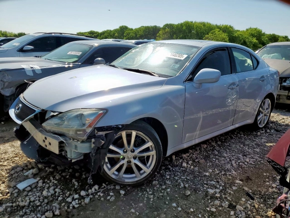 2007 Lexus IS 250 with VIN JTHBK262672041382, listed as a Copart auction lot 52446205 with 0 mi miles and Clean Title. Bid and sale history available at carsss.com. Image 1.
