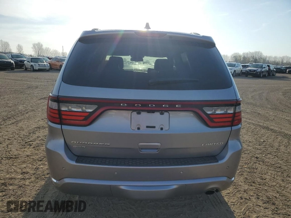 2016 Dodge Durango Limited with VIN 1C4RDJDG6GC407905, listed as a Copart auction lot 54213075 with 167,573 mi miles and Non repairable. Bid and sale history available at DreamBid. Image 6.