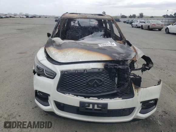 2017 Infiniti QX60 with VIN 5N1DL0MM9HC504011, listed as a Copart auction lot 53063155 with Not Provided miles and Non Repairable. Bid and sale history available at DreamBid. Image 5.