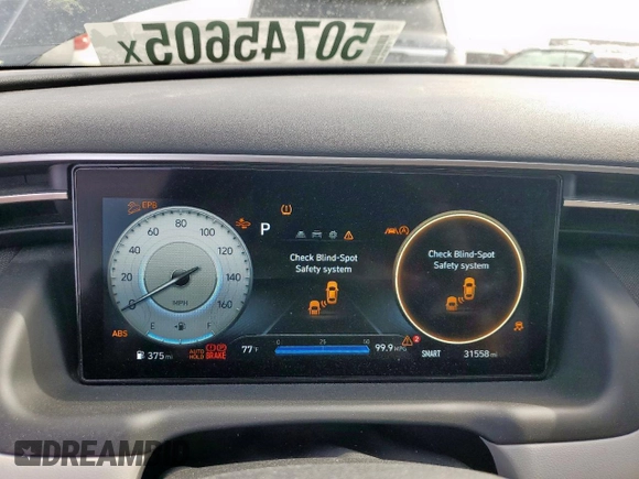 2022 Hyundai Tucson SEL with VIN 5NMJC3AE8NH139520, listed as a Copart auction lot 50745605 with 31,588 mi miles and Salvage Title. Bid and sale history available at carsss.com. Image 9.