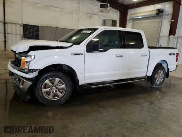 2018 Ford F-150 XL with VIN 1FTEW1EPXJFA44652, listed as a Copart auction lot 58329735 with 98,054 mi miles and Salvage title. Bid and sale history available at DreamBid. Image 1.