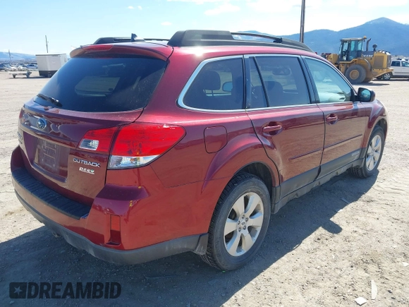 2011 Subaru Outback 2.5i Limited Pwr Moon with VIN 4S4BRBKCXB3423425, listed as a IAAI auction lot 42019858 with 218,753 mi miles. Bid and sale history available at carsss.com. Image 4.