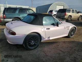 2001 BMW Z3 3.0i with VIN WBACN53421LL47532, listed as a Copart auction lot 86485874 with 140,590 mi miles and Salvage Title. Bid and sale history available at carsss.com. Image 3.
