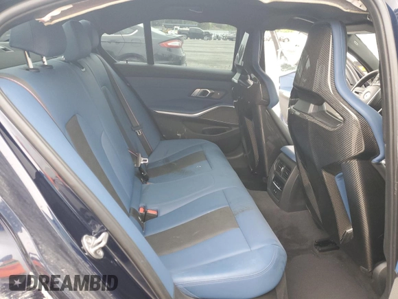 2022 BMW M3 Competition xDrive with VIN WBS43AY00NFM14007, listed as a Copart auction lot 62390405 with 20,668 mi miles and Salvage title. Bid and sale history available at DreamBid. Image 10.