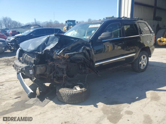 2007 Jeep Grand Cherokee Limited with VIN 1J8HR58P57C614549, listed as a Copart auction lot 48476745 with 0 mi miles and Salvage Title. Bid and sale history available at carsss.com. Image 1.