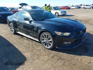 2015 Ford Mustang GT with VIN 1FA6P8CF6F5345507, listed as a IAAI auction lot 41703003 with 105,658 mi miles and . Bid and sale history available at carsss.com. Image 1.