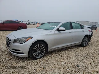 2017 Genesis G80 3.8L z VIN KMHGN4JE1HU175973, wystawiony jako Copart lot #55889575 z przebiegiem 106 543 mil mil oraz Szkoda całkowita • Salvage title. Historia ofert i sprzedaży dostępna na DreamBid. Obrazek 1.