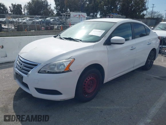 2015 Nissan Sentra SV with VIN 3N1AB7AP6FL665275, listed as a IAAI auction lot 41594093 with 121,241 mi miles and . Bid and sale history available at DreamBid. Image 2.