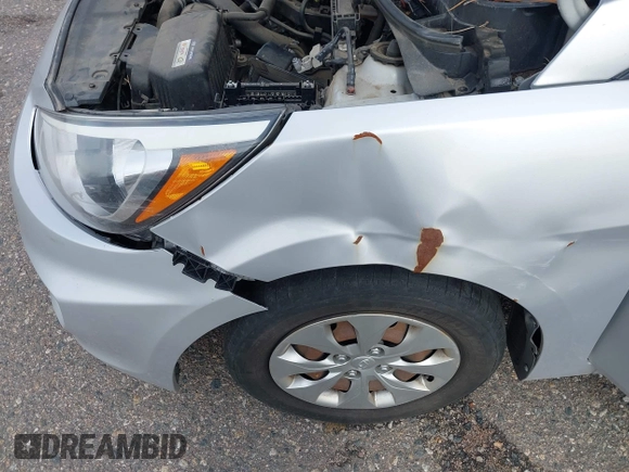 2016 Hyundai Accent SE with VIN KMHCT4AE4GU038514, listed as a IAAI auction lot 42174556 with Not Provided miles and . Bid and sale history available at DreamBid. Image 6.