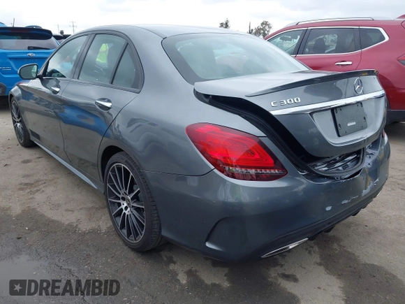 2021 Mercedes-Benz C 300 with VIN W1KWF8DBXMR614581, listed as a IAAI auction lot 42206714 with 35,573 mi miles and . Bid and sale history available at DreamBid. Image 3.