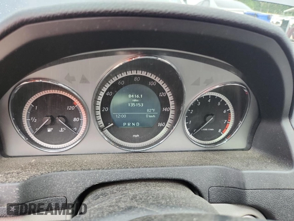 2011 Mercedes-Benz C 300 Sport with VIN WDDGF8BBXBR138708, listed as a Copart auction lot 60682165 with 135,153 mi miles and Clean title. Bid and sale history available at DreamBid. Image 9.