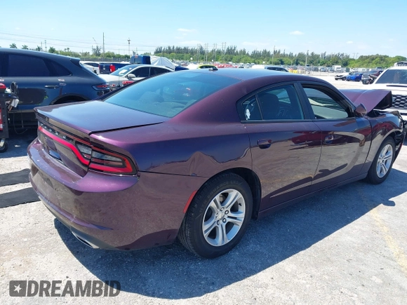 2020 Dodge Charger SXT with VIN 2C3CDXBG5LH220064, listed as a IAAI auction lot 42028723 with 25,140 mi miles and . Bid and sale history available at carsss.com. Image 4.