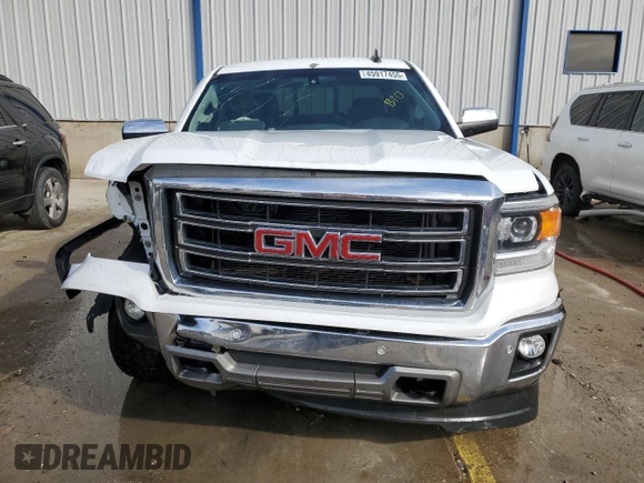 2015 GMC Sierra 1500 SLT with VIN 3GTU2VEC8FG343266, listed as a Copart auction lot 45917455 with Not Provided miles and Salvage Title. Bid and sale history available at DreamBid. Image 5.