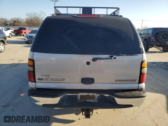 2004 Chevrolet Suburban LS with VIN 1GNFK16Z64J252424, listed as a Copart auction lot 85665394 with 0 mi miles and Salvage Title. Bid and sale history available at carsss.com. Image 6.