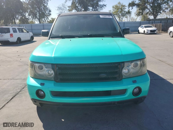 2007 Land Rover Range Rover Sport SC with VIN SALSH23407A985991, listed as a Copart auction lot 72963164 with 213,504 mi miles and Salvage Title. Bid and sale history available at carsss.com. Image 5.
