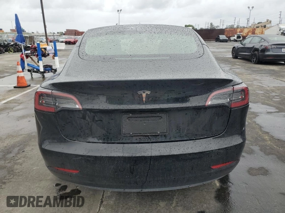 2023 Tesla Model 3 with VIN 5YJ3E1EA1PF677592, listed as a Copart auction lot 47621875 with 12,247 mi miles and Salvage Title. Bid and sale history available at DreamBid. Image 6.
