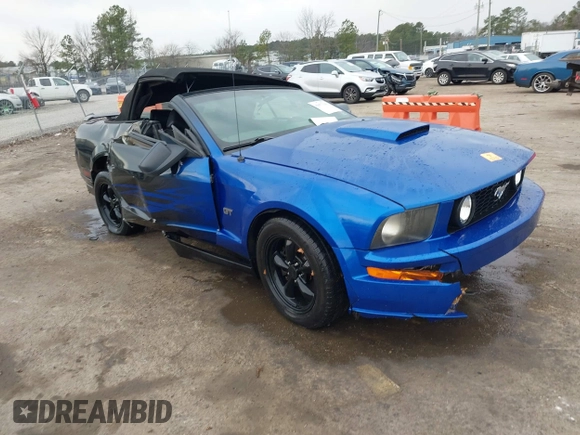 2007 Ford Mustang GT Deluxe with VIN 1ZVHT85H875279327, listed as a IAAI auction lot 41677110 with Not Provided miles and . Bid and sale history available at carsss.com. Image 1.