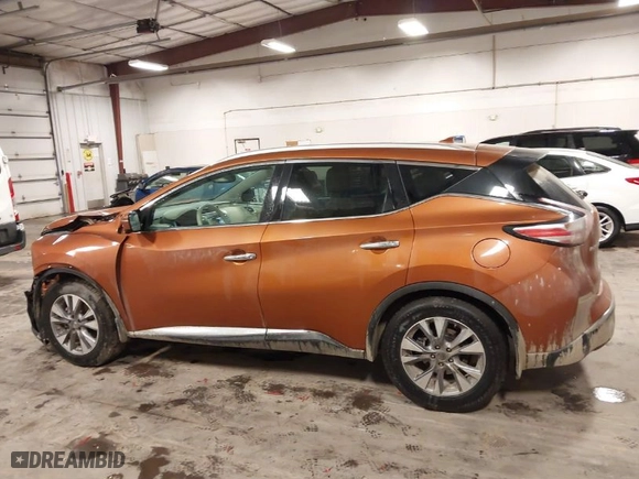 2015 Nissan Murano Platinum with VIN 5N1AZ2MH7FN282814, listed as a IAAI auction lot 41719983 with 220,000 mi miles. Bid and sale history available at carsss.com. Image 15.