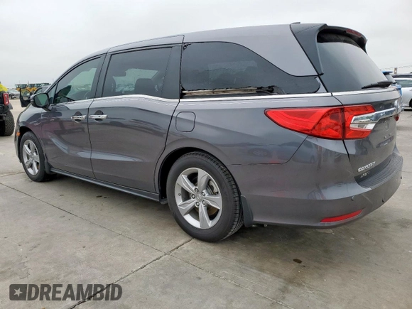 2019 Honda Odyssey EX-L with VIN 5FNRL6H74KB069409, listed as a Copart auction lot 55493135 with 38,451 mi miles and Salvage Title. Bid and sale history available at carsss.com. Image 2.