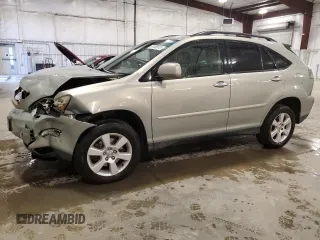 2005 Lexus RX 330 z VIN 2T2HA31U65C053507, wystawiony jako Copart lot #57128915 z przebiegiem 181 262 mil mil oraz Szkoda całkowita • Salvage title. Historia ofert i sprzedaży dostępna na DreamBid. Obrazek 1.